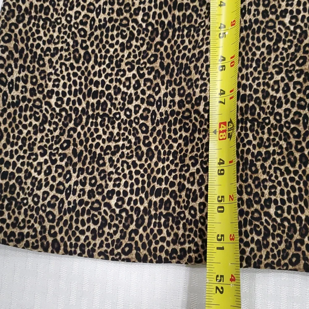 Micheal Michael Kors Mob Wife Elegant leopard print Crop Jumpsuit Sz 10